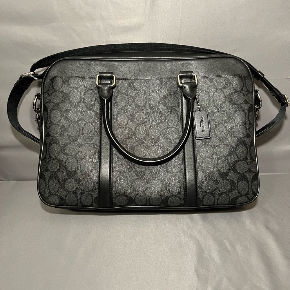 Coach Signature Canvas Laptop/Briefcase
